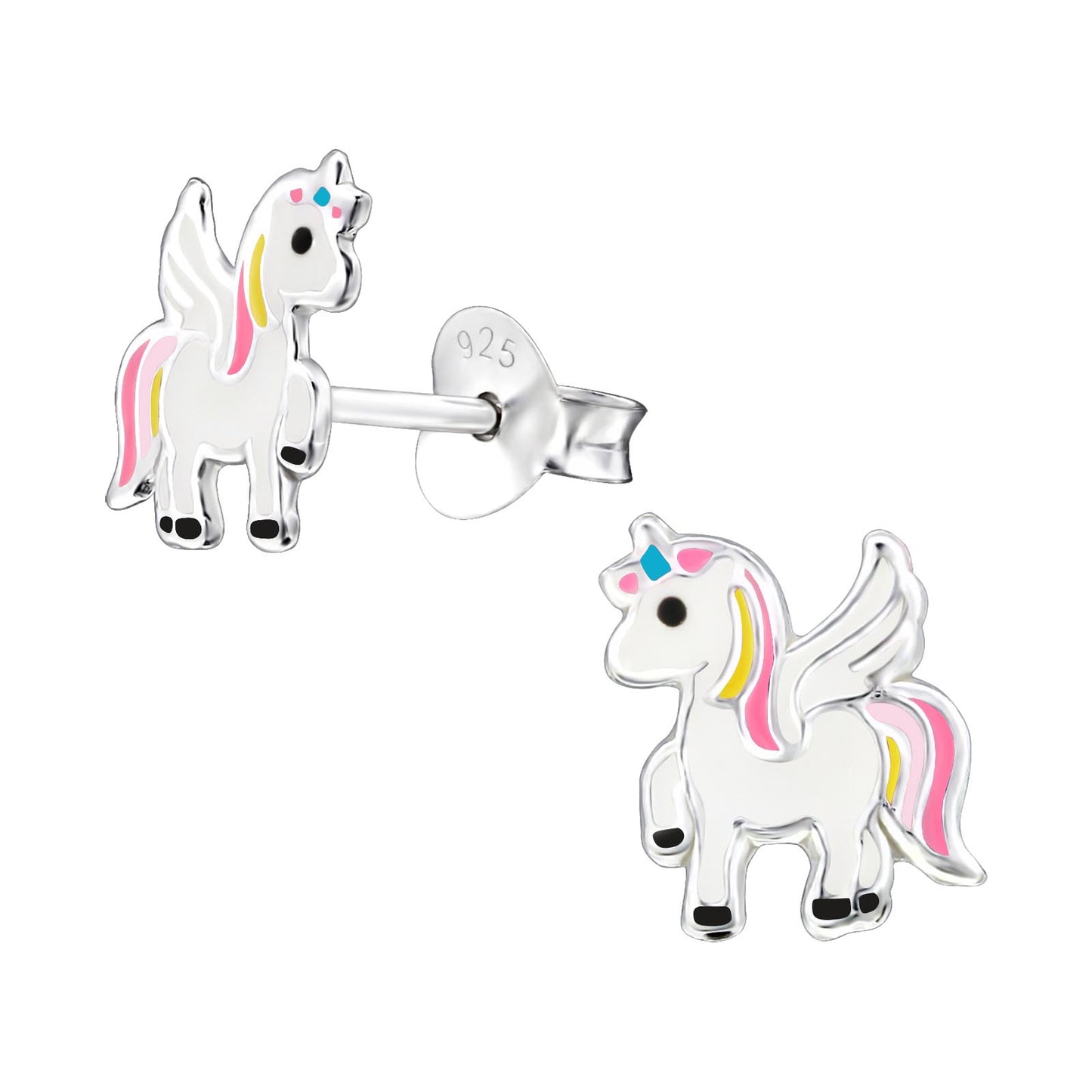 Unicorn Studs - Kids Sterling Silver Earrings