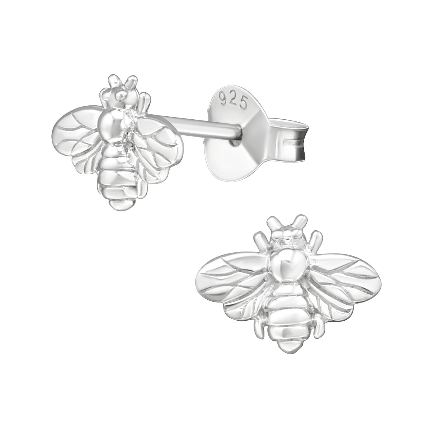 Honey Bee Studs - Genuine Sterling Silver