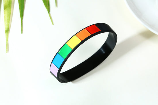 Pride Bracelet : LGBTQ+ Silicone Wrist Band