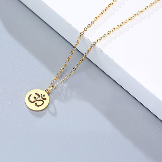 Gold Om Necklace