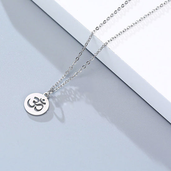 Silver Om Necklace